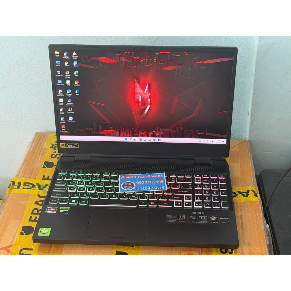 #165Hz #SRGB100 #RTX3050 & #AMD #Ryzen7-7435HS สเปคแรงๆ ถูกๆ ราคานี้ห้ามพลาด#Acer #Nitro5