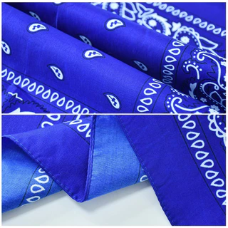 มีส่งด่วน ผ้าเช็ดหน้าวินเทจ 55x55cm (E02) ผ้าโพกหัว ผ้าพันคอ Cotton ลายลูกน้ำ