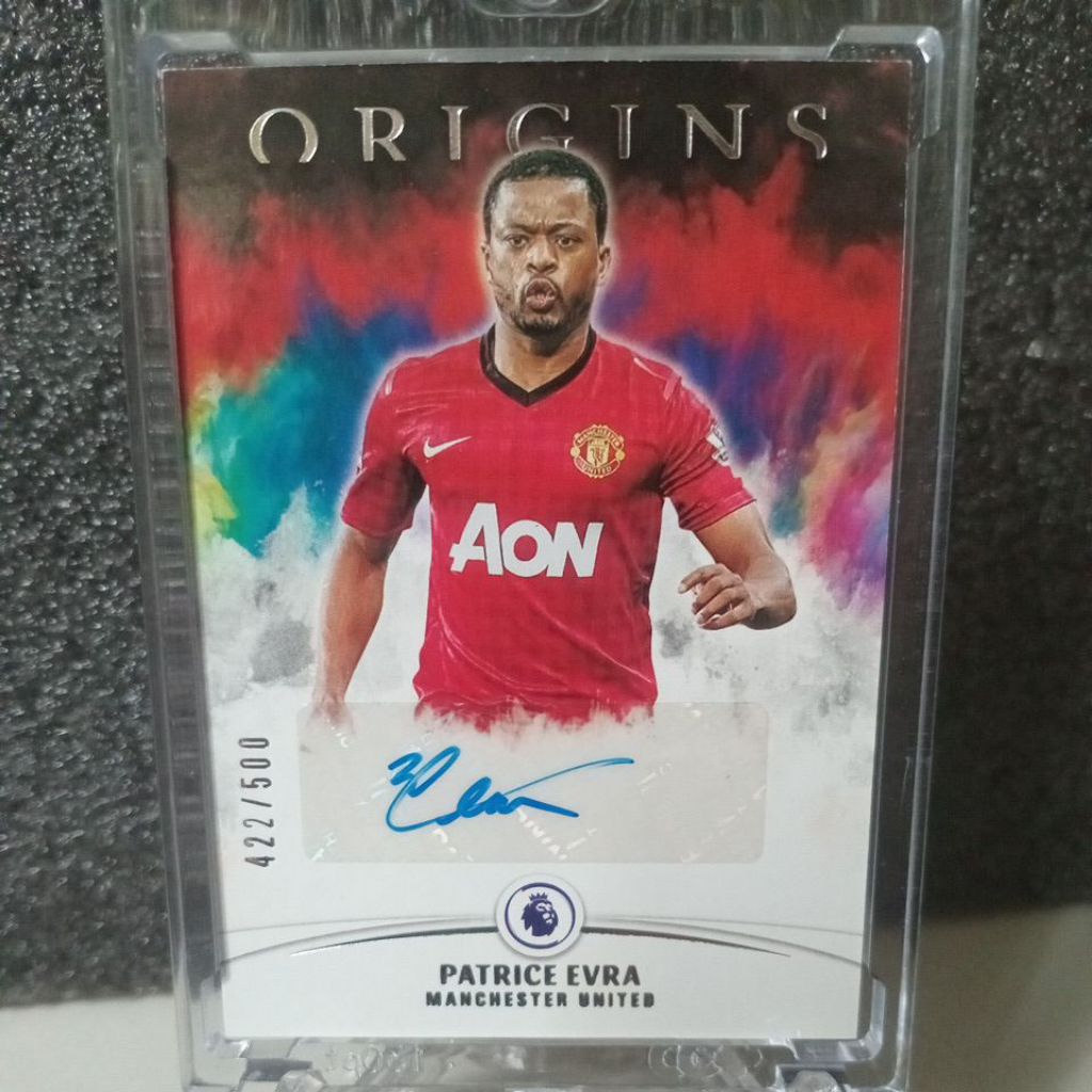 การ์ดฟุตบอล PANINI ORIGINS PATRICE EVRA AUTO/500