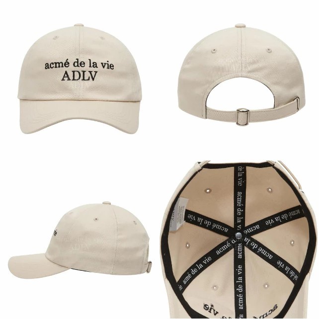 ADLV [acme de la vie] หมวก รุ่น Basic Ball Cap Beige 【ของแท้นำเข้า】
