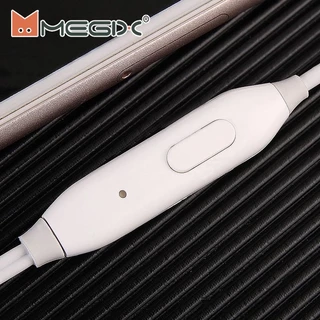 【ซื้อ 1 แถม 1】Megix หูฟัง 3.5mm มีไมโครโฟน เบสหนัก เสียงคุณภาพสูง เข้ากันได้ทุกยี่ห้อ รับประกัน 1 ปี