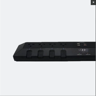 VEXXO Studio PowerStrip ปลั๊กไฟสตูดิโอ สีดำ รับประกันศูนย์ไทย สินค้าพร้อมส่งด่วน