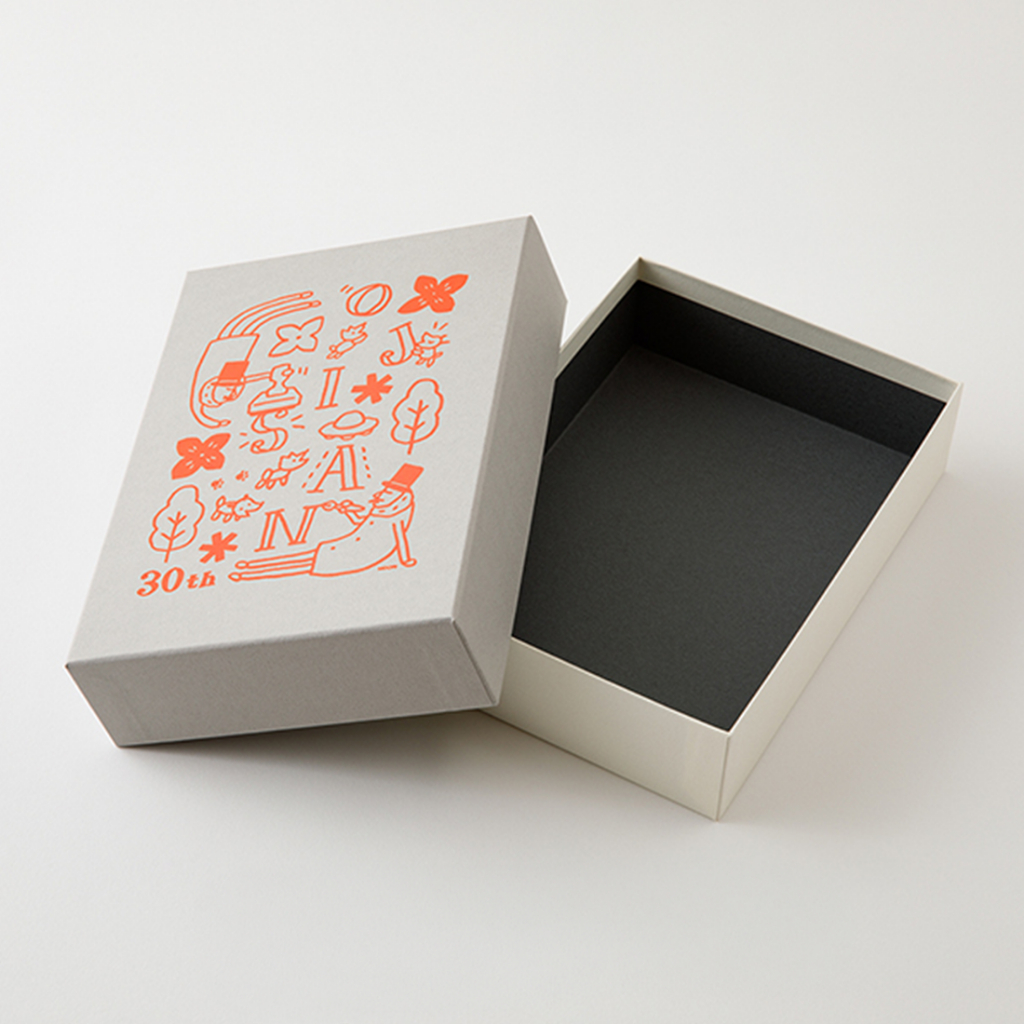 MIDORI Ojisan 30th Anniversary Toolbox B6 Gray (D55313006) / กล่องกระดาษ Ojisan 30th Anniversary แบร