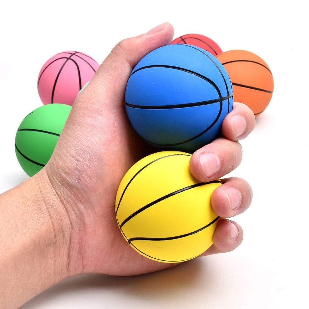ลูกบอล เด้ง ลูกบอลยาง บอล ขนาด 6 ซม. Bounce ball บริหารมือ เล่นสนุก คลายเครียด