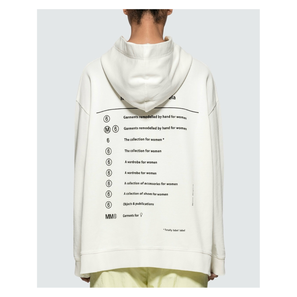 [MM6 MAISON MARGIELA] 💯  2019 Index Hoodie - White