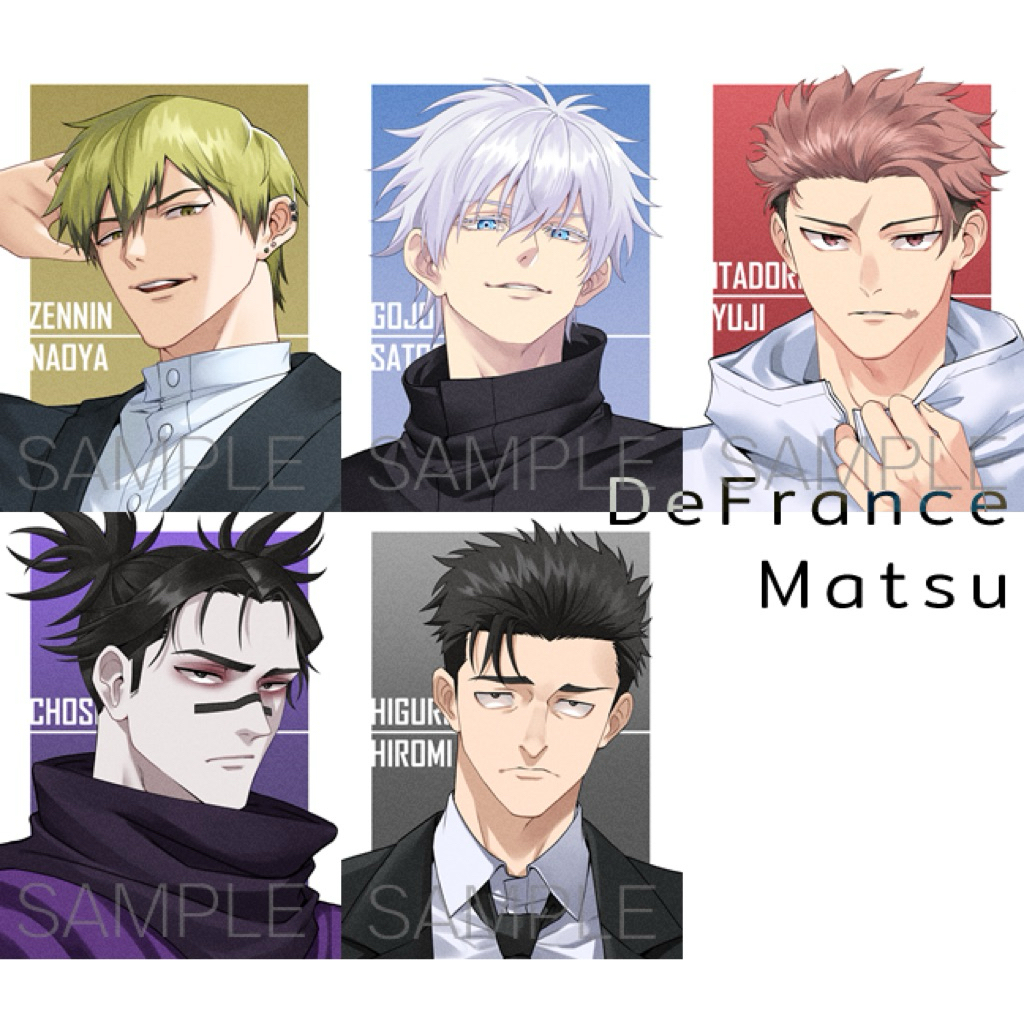 (ขั้นต่ำ3ชิ้น) Snap Print 『 Zenin Naoya / Gojo / Yuji / Choso / Higurumi Hiromi 』Jujutsu Kaisen , JJK (Fanmade) by MATSU