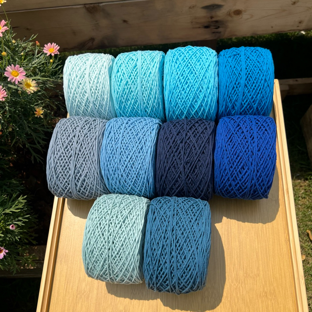 เชือกฟอกนิ่ม 2.5มิล Cotton100% เซตที่2/3 น้ำหนัก 200 กรัม