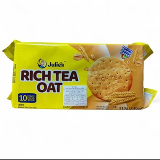 Julie's Rich Tea Oat ริช ที โอ๊ต ขนมปังกรอบผสมธัญพืช ตราจูลี่ส์