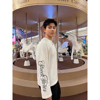 เสื้อ Boxy Fit Crop คอลLoop ทรงครอป Street Stores