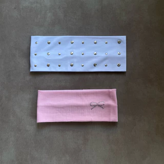 [พร้อมส่ง] Headbrand รุ่น Blinky Bow ผ้าคาดผม ดีเทลรูปโบว์เพรช