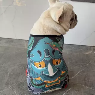 [ส่งจากไทย] Kutiepom เสื้อยืดน้องหมาสุดเทห์ลาย Japanese Tattoo ชุด 4 ขา Four-legged clothing Dog Jumpsuit