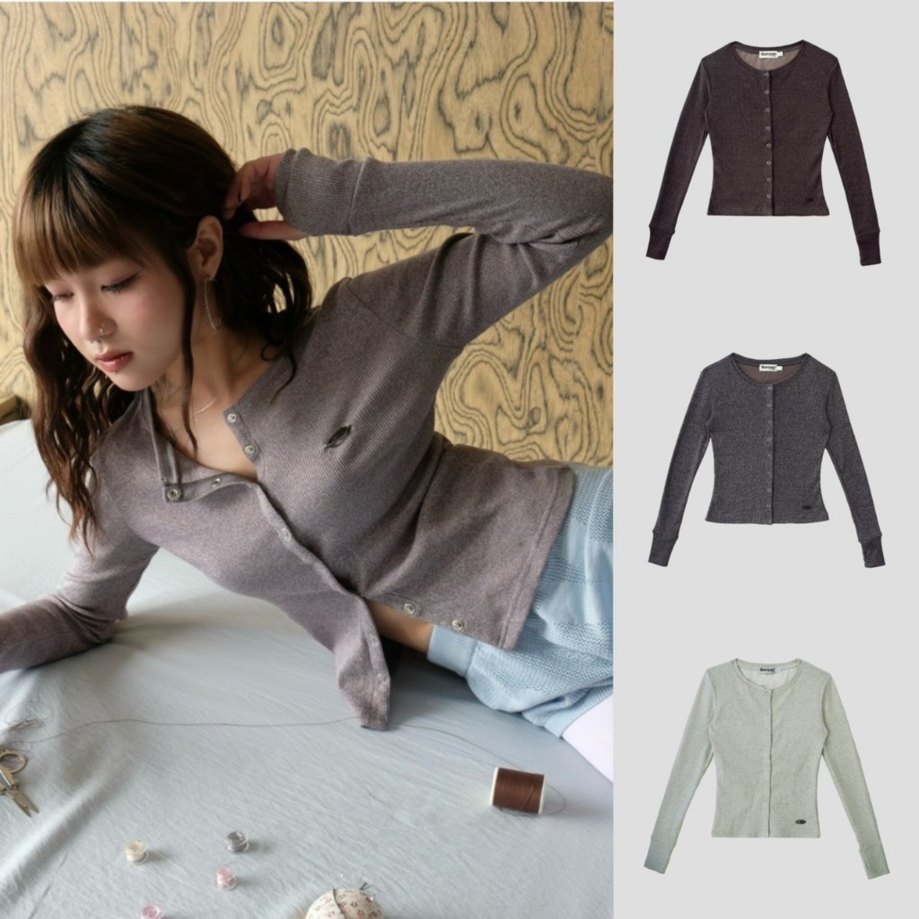 Garcon.dept | Garcon Slim dark grey ring shirt | เสื้อยืดเบบี้ที แขนยาว