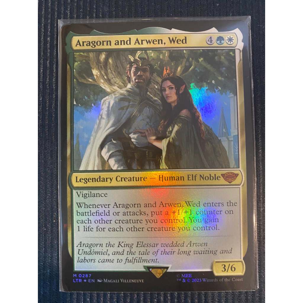 MtG Single Card: Aragorn and Arwen, Wed FOIL                 [Set: LTR] Mythic