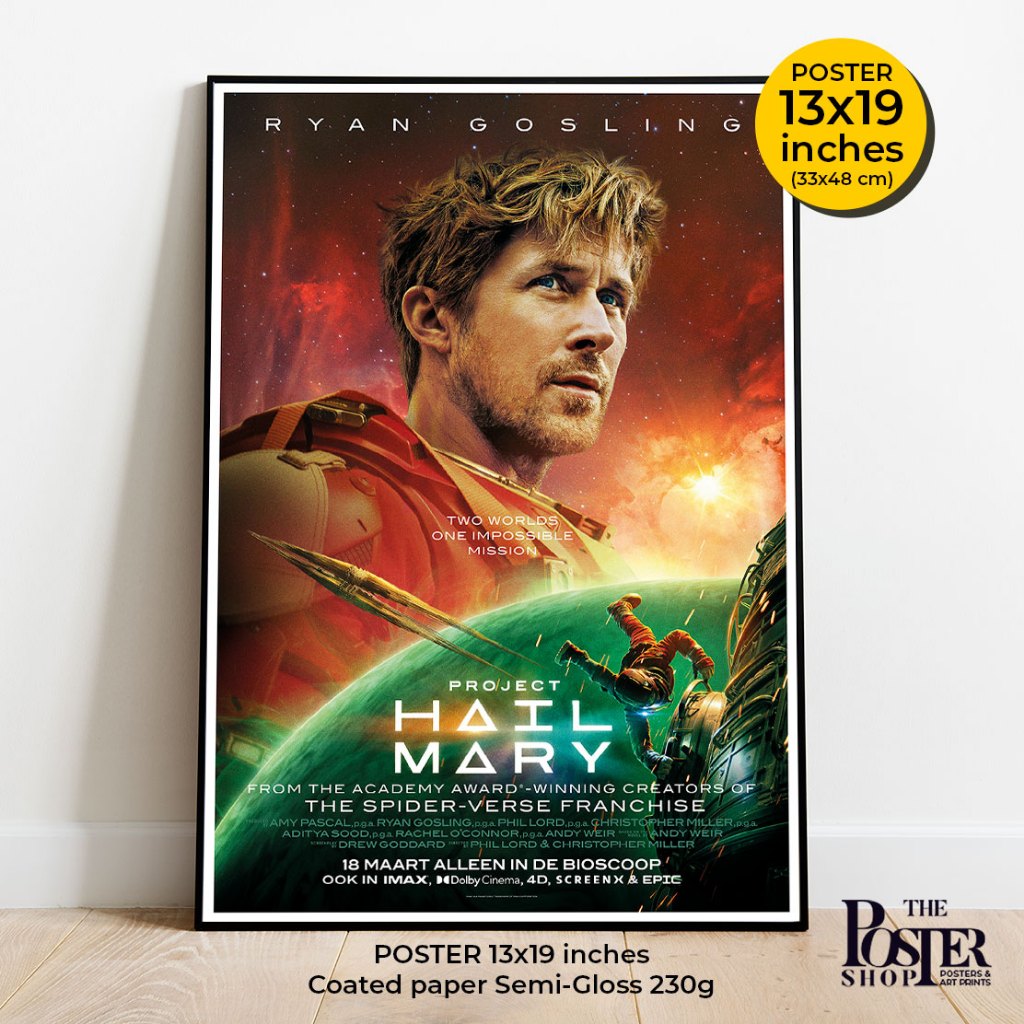 Project Hail Mary poster Ryan Gosling ภาพขนาด 13X19 นิ้ว
