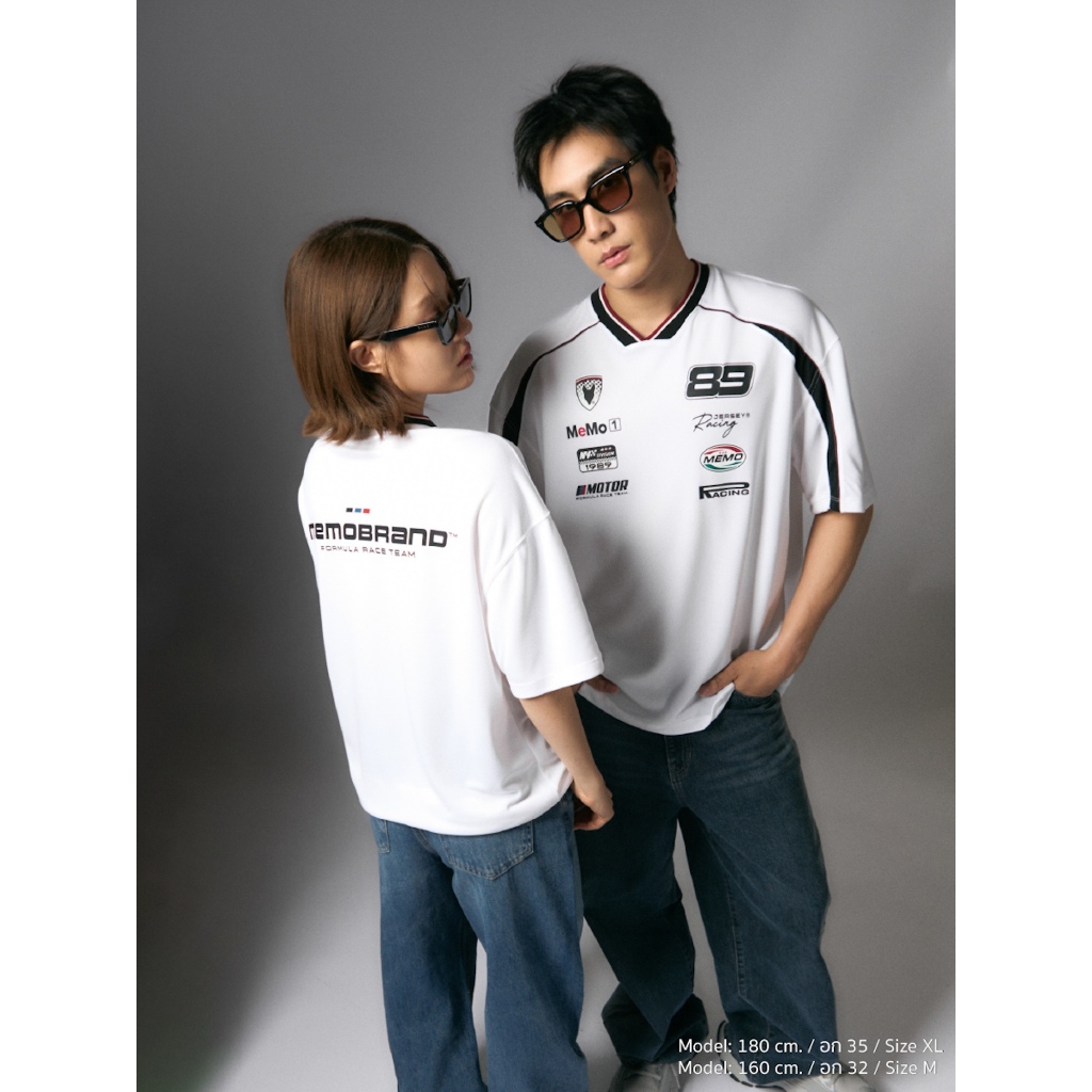 MeMo™ | Racing Jersey (New) | เสื้อสปอร์ตเรซซิ่ง สกรีน Racing Team ผ้าพรีเมียมโพลีเอสเตอร์ ใส่สบาย รูปที่ 4