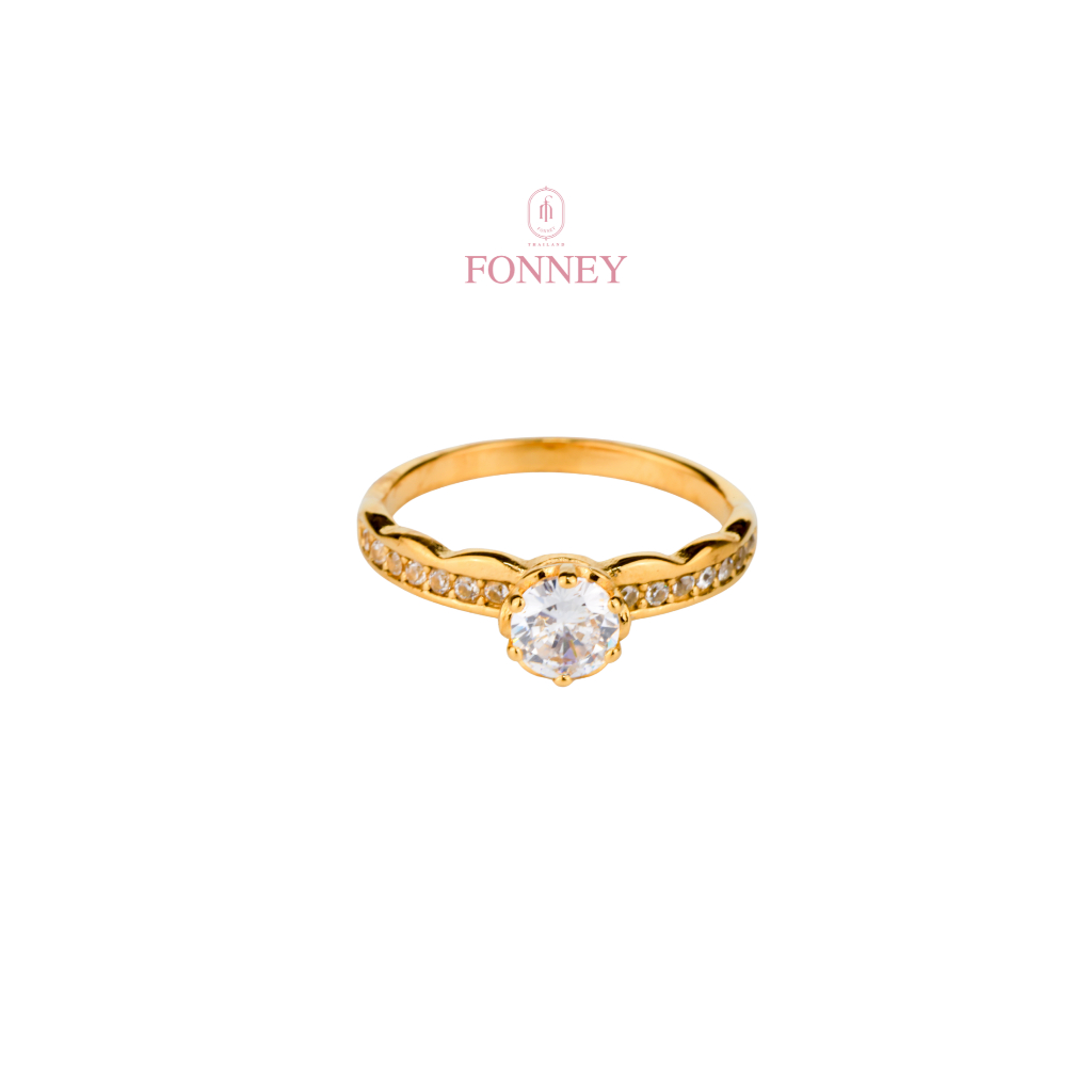 RNF-00 Fonney  แหวน สแตนเลสแท้ไม่ลอกไม่ดำ