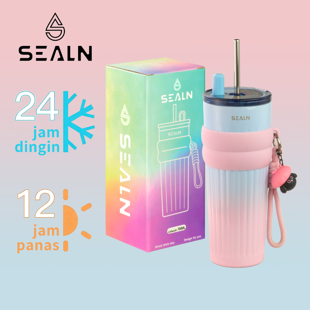 SEALN (26 ออนซ์)แก้วกาแฟเก็บความเย็นเซรามิกสแตนเลส 316ทนทานต่อการกัดกร่อนและสนิม และเก็บเครื่องดื่มเย็นได้นานถึง12ชั่วโม