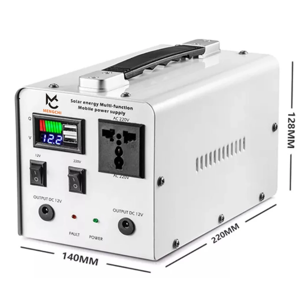 MENGCHI Power Station แคมป์ปิ้ง เครื่องพลังงานแสงอาทิตย์ 200W 12000MAH แบตสำรองสำหรับแคมป์ปิ้ง ไฟโซล่าเซลล์ Power Box thumbnail 8