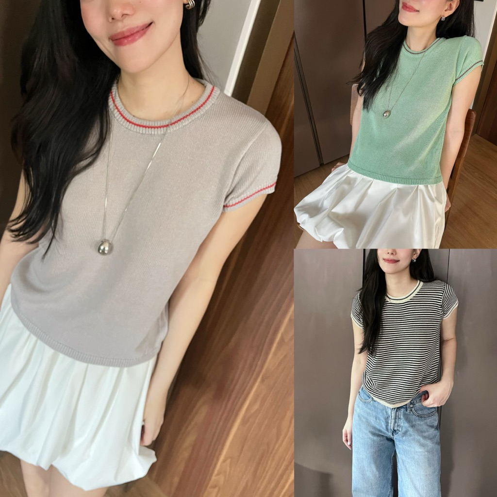 MIRINY - Luni Tee เสื้อยืดเบสิค ใส่ได้ทุกวัน ไม่ร้อน