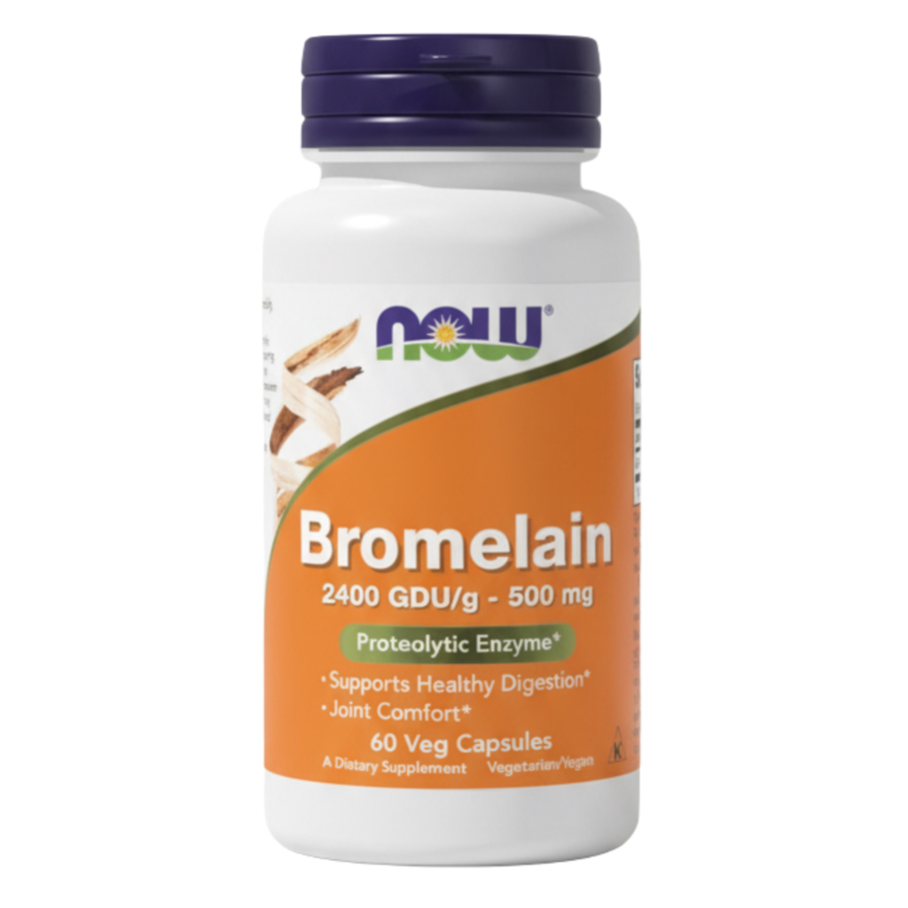 Bromelain 500 MG (60/120 Capsules) by NOW Foods