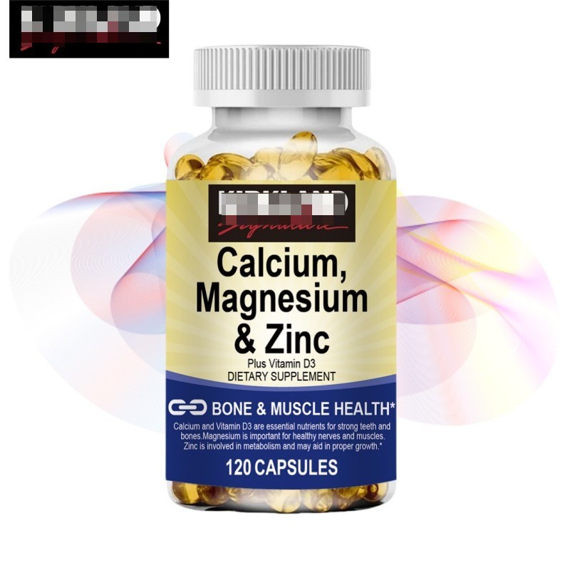 KIRK calcium magnesium zinc plus vitamin D3 capsules ส่งเสริมการดูดซึมแคลเซียมและเสริมสร้างกระดูก