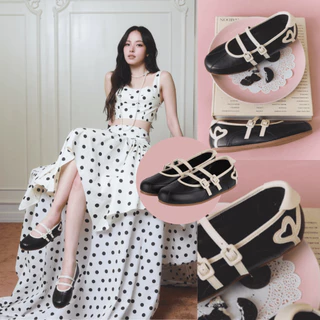 Minx รุ่น Heartie รองเท้า maryjane ทรงสปอร์ต ลายหัวใจ minxshoes