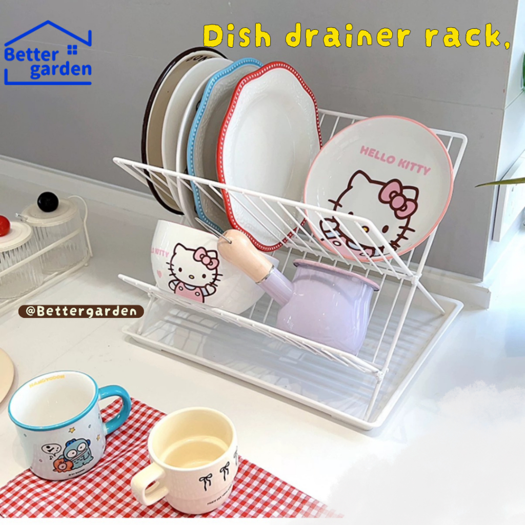 🏷️[Home] ♡ ที่คว่ำจาน ตะแกรง S -ชั้นวางจาน Kitchen สไตล์ญี่ปุ่น คว่ำจานข้างซิ้งค์ วางจาน ช่องระบายน้ำ