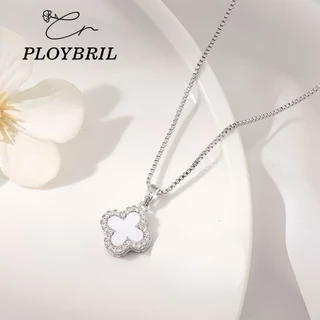 สร้อยคอเงินแท้ Fritillary Clover จี้โคลเวอร์ สร้อยคอแฟชั่น สร้อยคอเเฟชั่น วาเลนไทน์ X055