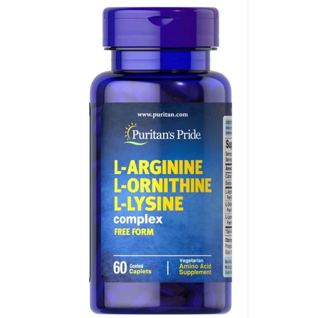 Puritan L-Arginine L-Ornithine L-Lysine 60 caplets