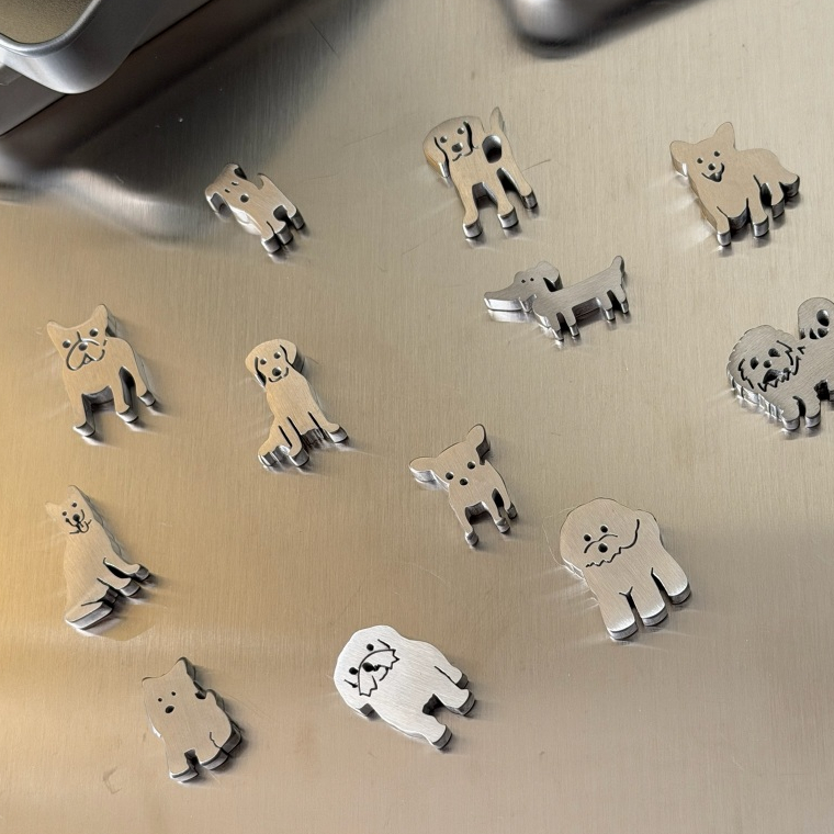 (ซื้อ 3 ชิ้นฟรีตลับ)BON BON projects - Doggo matcha sifter weights - ตัวร่อนมัทฉะลายน้องหมา