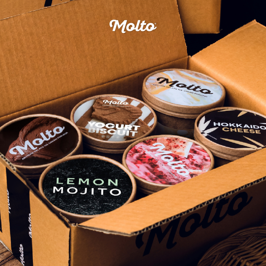 ‼️Set 6 ถ้วย ส่งฟรี‼️ มอลโต้ ไอศกรีม 16 ออนซ์ - Molto Premium Gelato - Ice cream 16 oz.