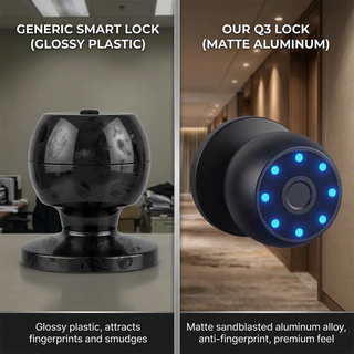 ล็อคประตู digital door lock APP TUYA ล็อคประตู ลายนิ้วมือ สำคัญ สมาร์ทล็อค Smart Lock Knob การล็อคอัตโนมัติ รับประกัน3ปี