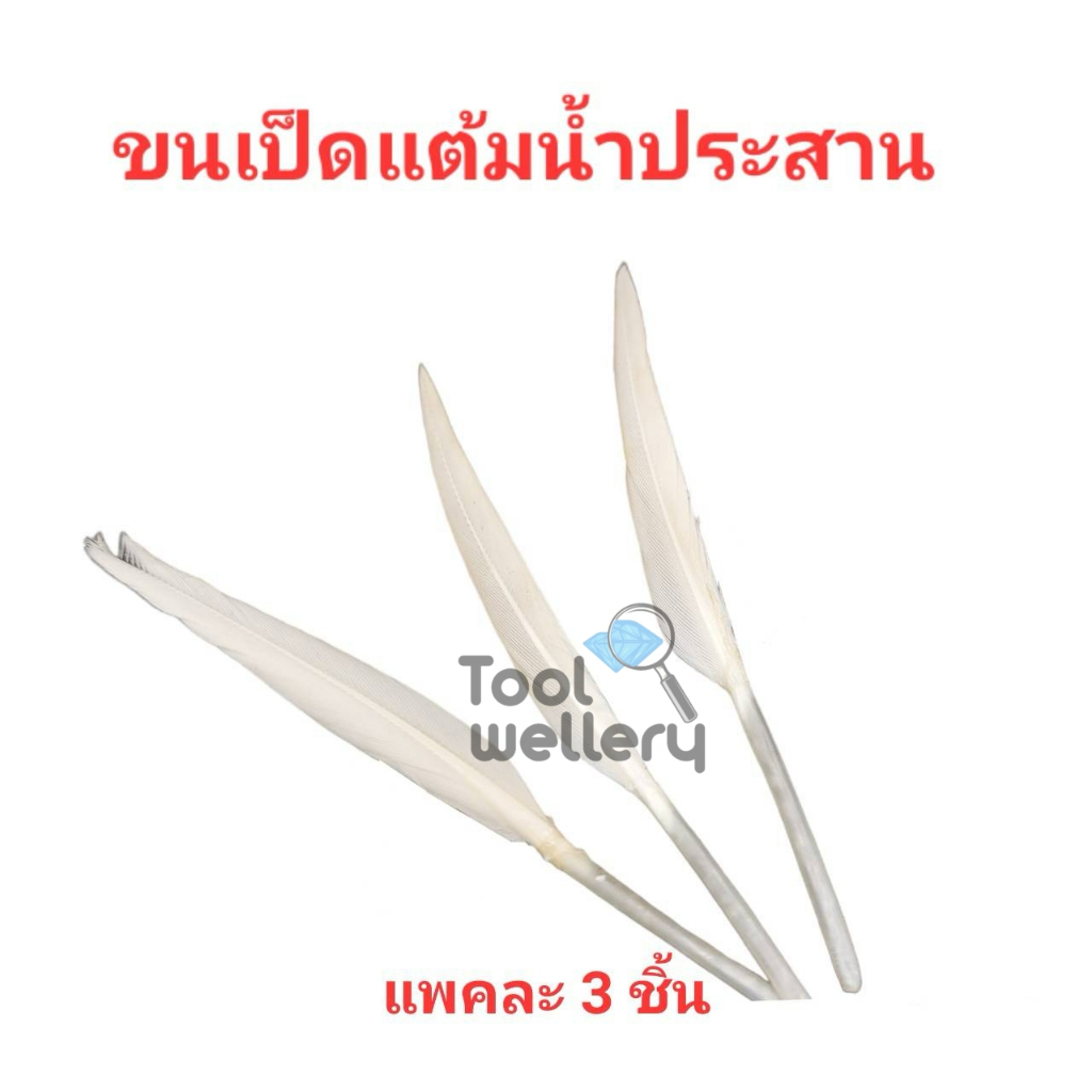 ขนเป็ดแต้มน้ำประสาน แพ็กละ 3 ชิ้น
