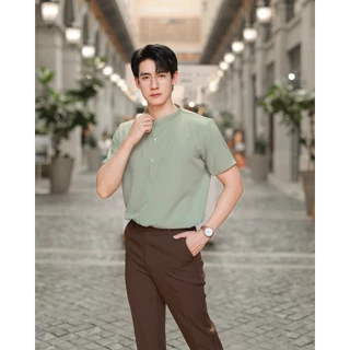 [ส่งทันที กทม.1 วัน] S10: เสื้อเชิ้ตคอตั้ง แขนสั้น สีพื้นสไตล์เกาหลี มีไซซ์ M L XL 2XL ผ้านิ่ม ใส่สบาย ไม่ร้อน ยับยาก