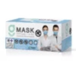 หน้ากากอนามัยทางการแพทย์ G Lucky Mask 3ชั้น สีเขียว/ฟ้า/ขาว/ดำ/ชมพู 50ชิ้น/กล่อง นุ่มสบายหายใจสะดวกประสิทธิภาพการกรองสูง