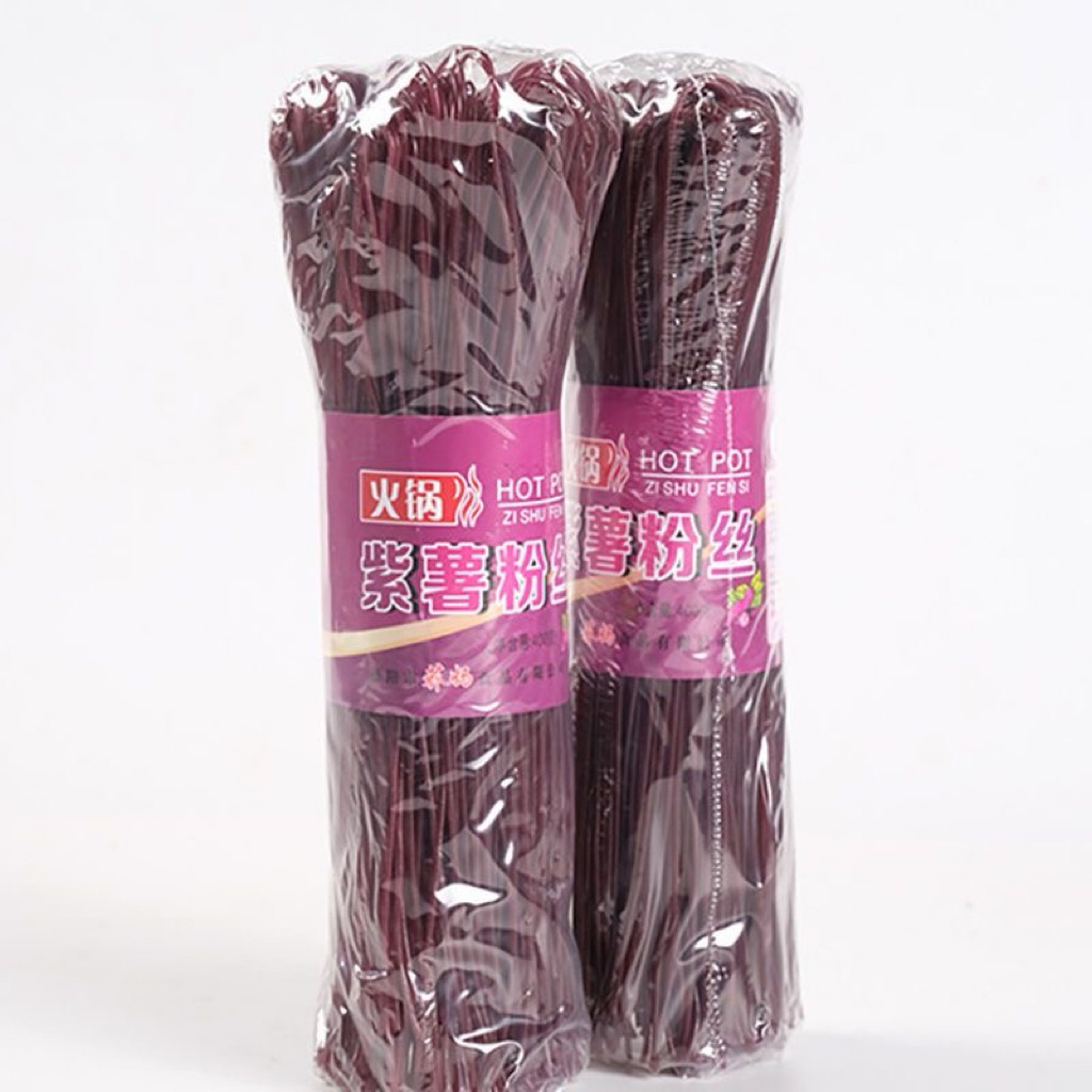 พร้อมส่ง เส้นมันเทศ เส้นเล็กหมาล่า เส้นมันม่วง  紫薯粉丝