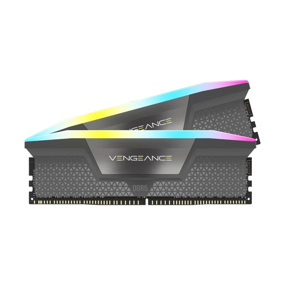 CORSAIR  RAM DDR5(6000) 32GB (16GBX2) VENGEANCE RGB GREY (CMH32GX5M2F6000Z36) รหัสสินค้า : A0177290