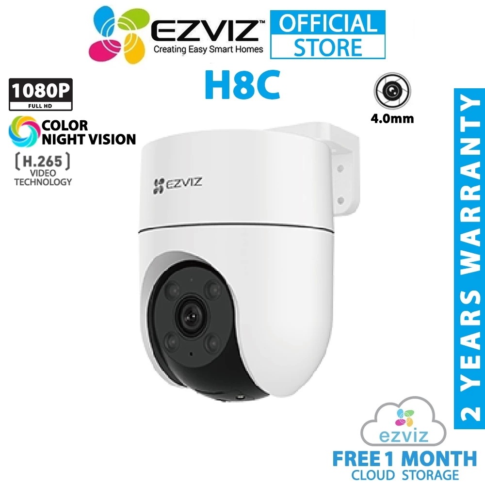 EZVIZ H8c กล้องวงจรปิดไร้สาย 360 องศา พร้อม AI อัจฉริยะเพื่อบ้านปลอดภัย