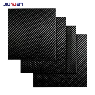 Jiuyuan Carbon fiber board 250 X 250MM แผ่นคาร์บอนไฟเบอร์ thicknesses of 0.2mm-3mm 3K Glossy Matte, Twill Plain Surface