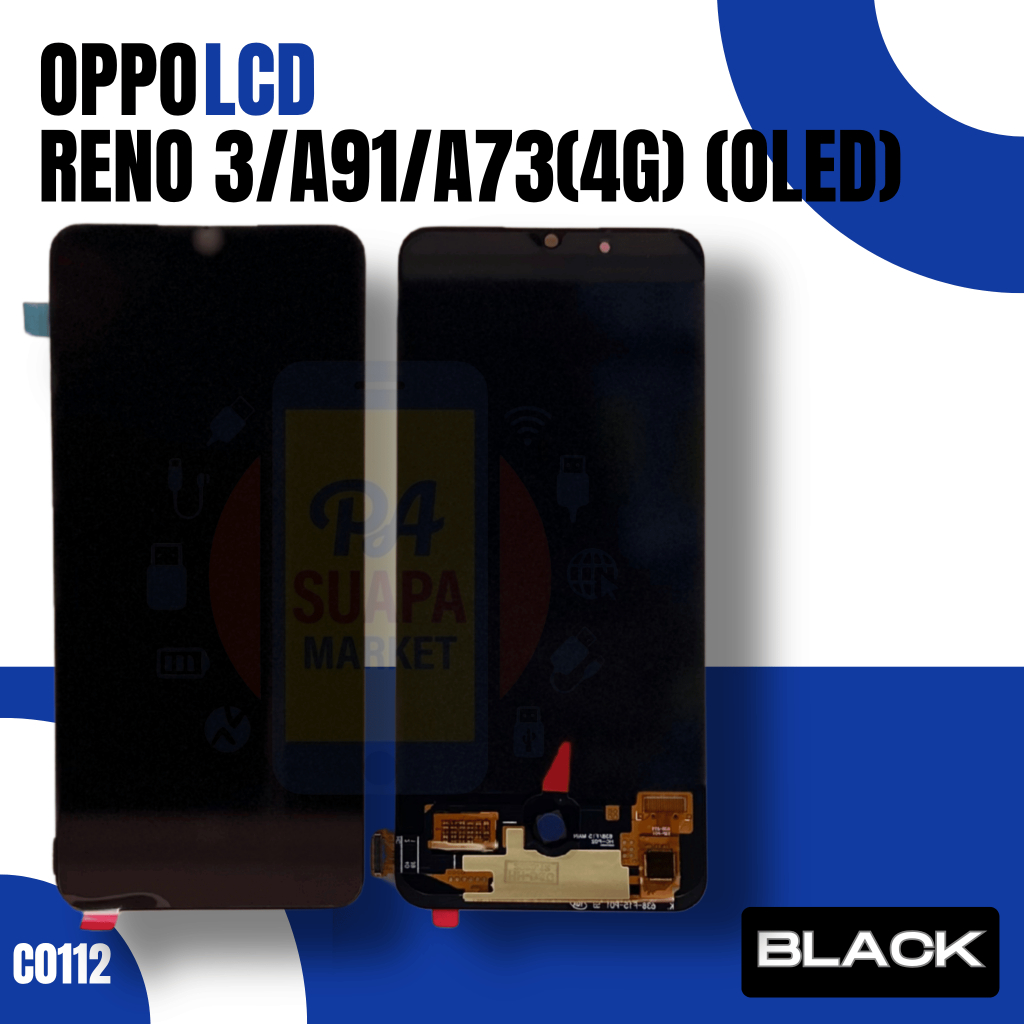 LCD Screen for OPPO Reno3/A91/A73(4G)/F17 (BLACK)