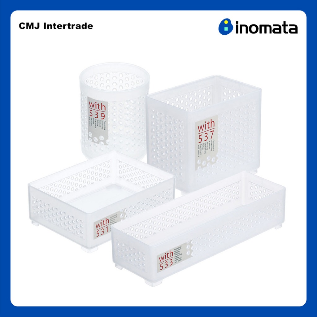 INOMATA With series ที่ใส่ของอเนกประสงค์ ตะกร้าใส่ของ กล่องใส่ของ สไตล์ญี่ปุ่น ของแท้จากญี่ปุ่น