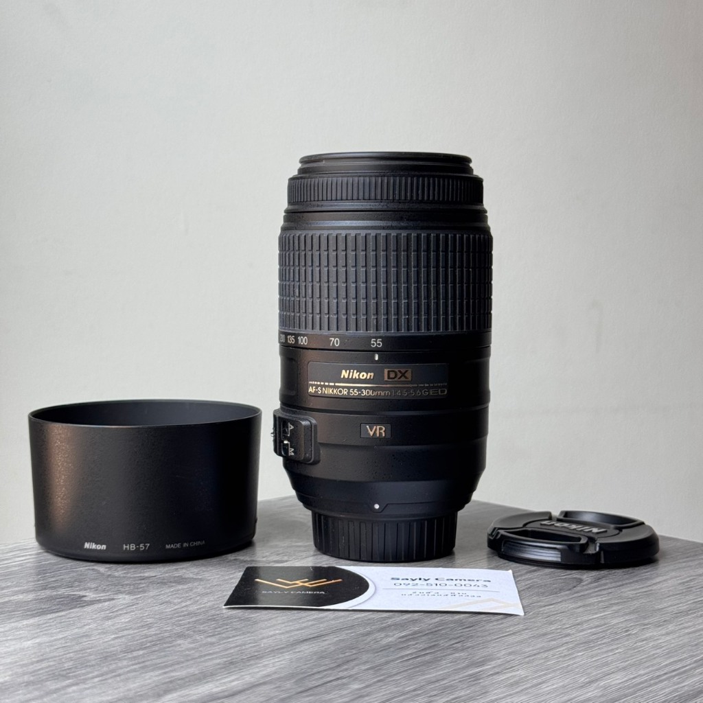 เลนส์มือสอง Nikon zoom lens 55-300mm เลนส์ ซูม