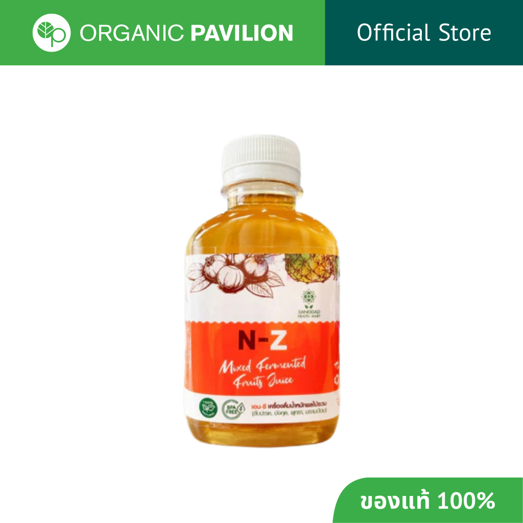 Dee Jing แสงแดด เอน-ซี เครื่องดื่มน้ำหมักผลไม้รวม ตราดีจริง  Sangdad Health N-Z Mixed Fermented Fruits Juice (150ml)