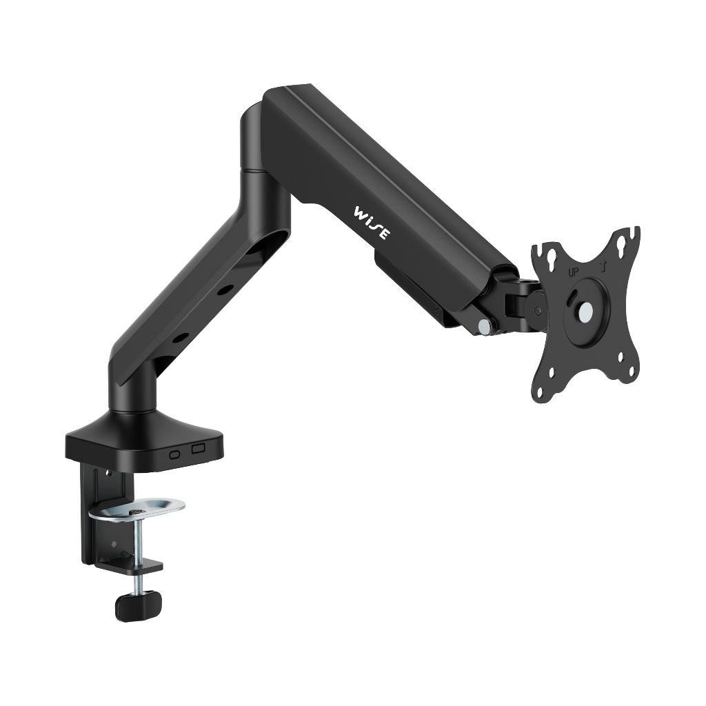 WISE SINGLE MONITOR ARM - BLACK (1 ARM) (WIL-000002)