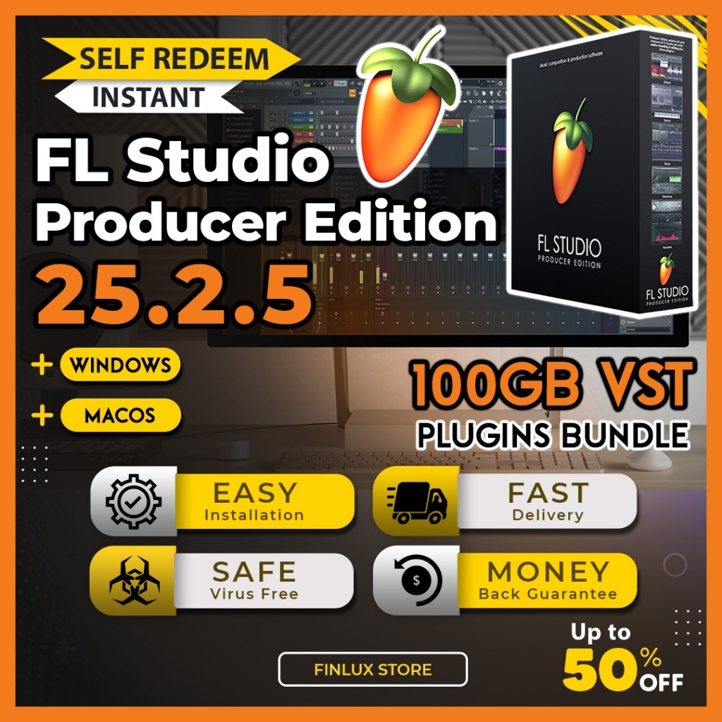 FL Studio 2025 v25.1 [Producer Edition] โปรแกรมแต่งเพลง ทำเพลง For Windows