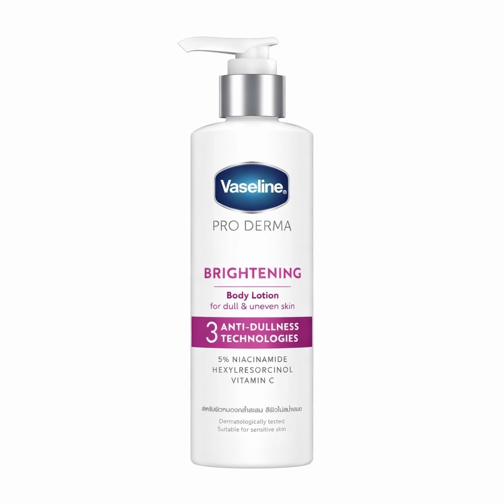 ‼️พร้อมส่ง​ 💖🤍 สูตรใหม่ ✅Vaseline Pro Derma Brightening Body Lotion