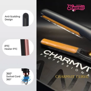chamvit ม้วนลอนไทเทเนียม รุ่นcurve หนีบโค้ง จับลอน ล๊อคทรง