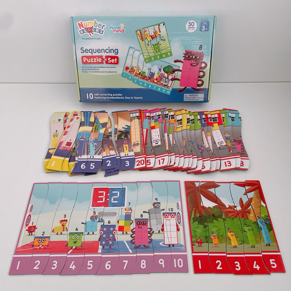 Learning Resources Numberblocks Sequencing Puzzle Set มือ1