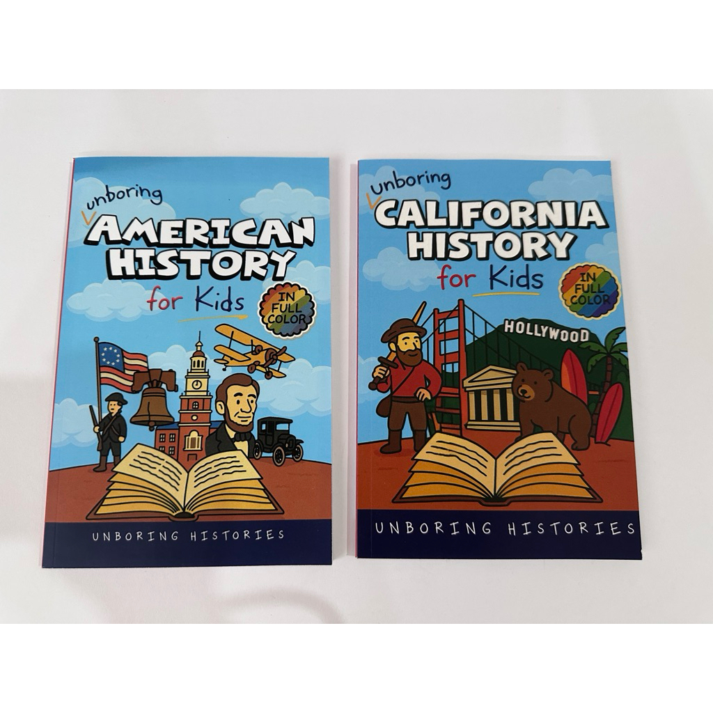 Unboring American History, California History for Kids ของใหม่ ขายเป็นชุด 2 เล่ม