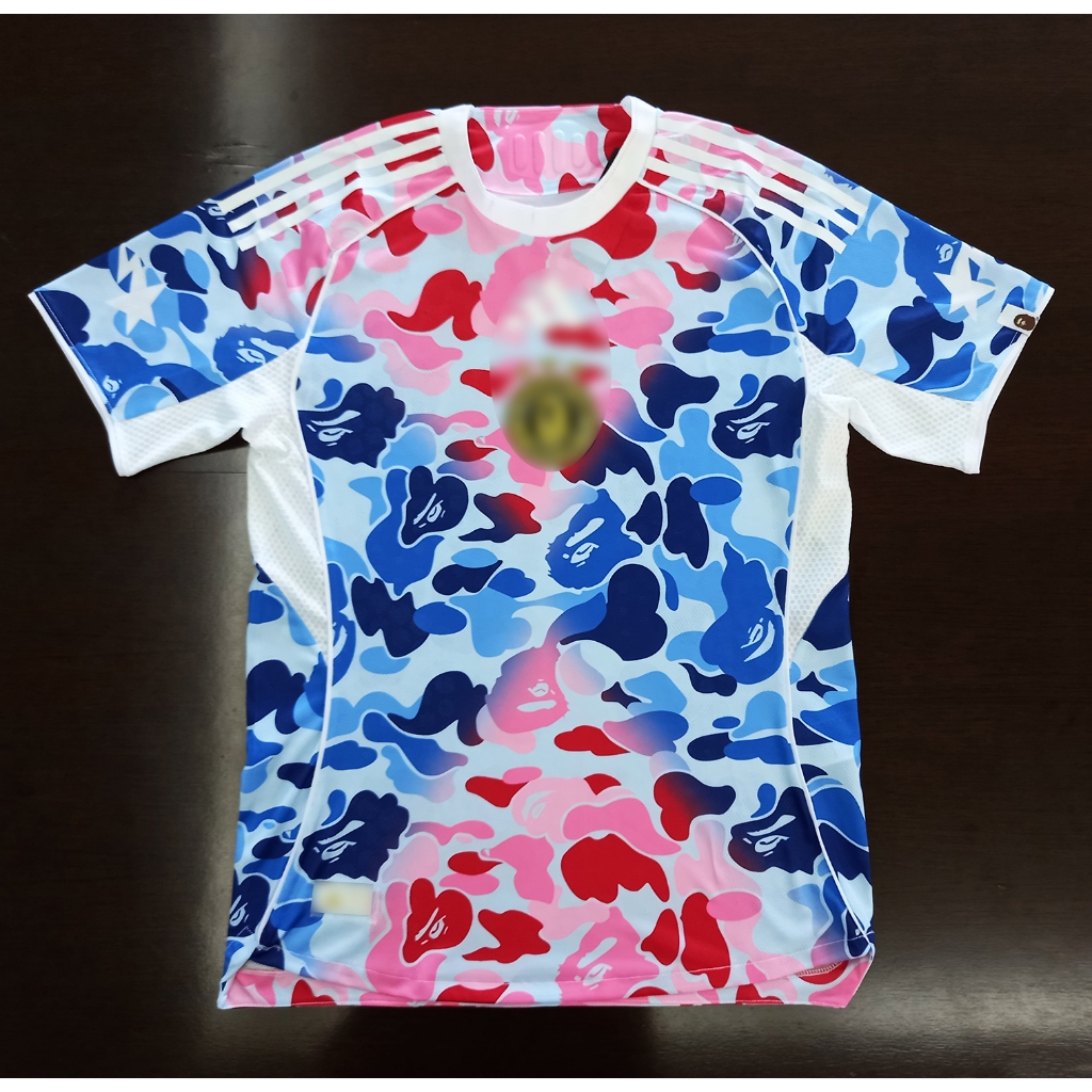 เสื้อ BAPE เสื้อกีฬาแฟชั่น ลิงอาบน้ำ รุ่นสีรุ้ง #PY0100 ไซส์ S-2XL